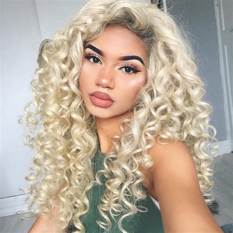 Custom Platinum Blonde Full Lace Virgin Human Hair Wig - Blonde Wigs - EvaWigs