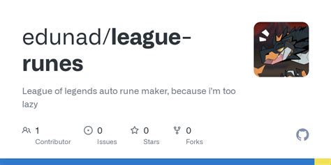 GitHub - edunad/league-runes: League of legends auto rune maker, because i'm too lazy