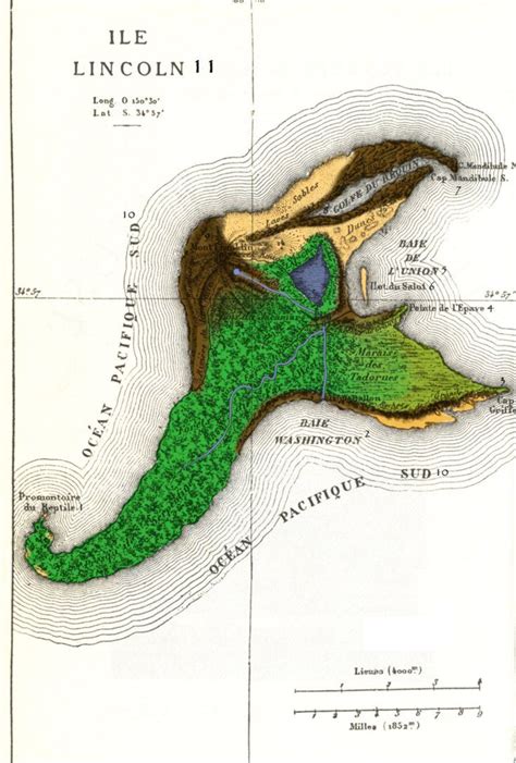 The Mysterious Island Map | The mysterious island, Island map, Fantasy map