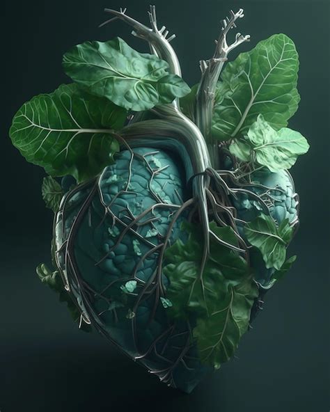Premium AI Image | Illustration of stylized heart of healthy and good person