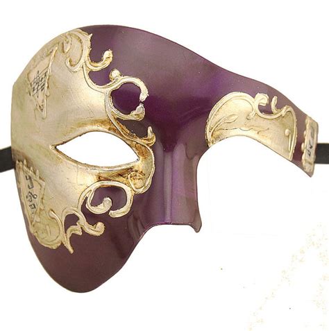 SILVER Series Phantom Of The Opera Half Face Masquerade Mask SILVER Se