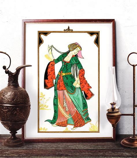 Turkish Miniature Watercolor Painting Ottoman Miniature Home - Etsy ...