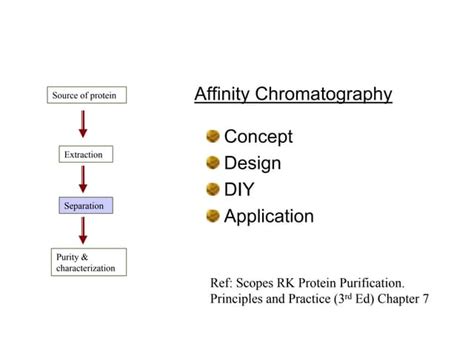 Affinity Chromatography: Reversible, Specific Binding | PPT