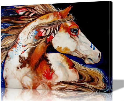 Abstract Indian Horse Paintings