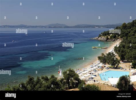 corfu, nissaki beach Stock Photo - Alamy