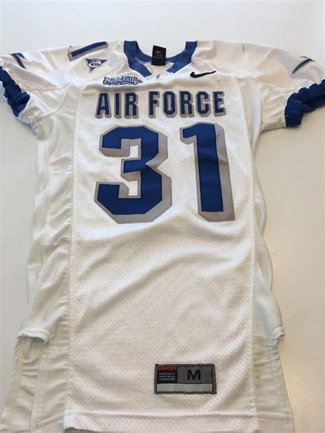 Game Worn Used Nike Air Force Falcons Football Jersey Size Medium #31 – D1Jerseys