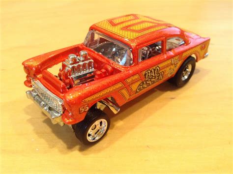 JULIAN'S HOT WHEELS BLOG: 1955 Chevy Bel Air Gasser (2017 Car Culture - HW Redliners)