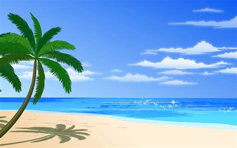 Palm Tree Beach Wallpaper - WallpaperSafari