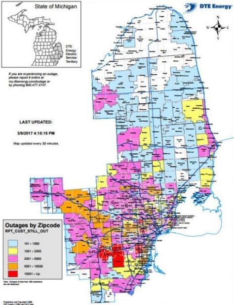 Detroit edison outage map - Detroit edison power outage map (Michigan ...