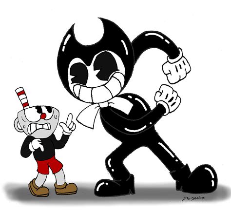 Cuphead and Bendy by Yojama on DeviantArt