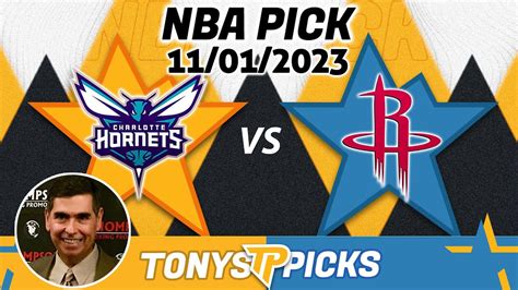 Charlotte Hornets vs. Houston Rockets 11/1/2023 FREE NBA Picks and ...