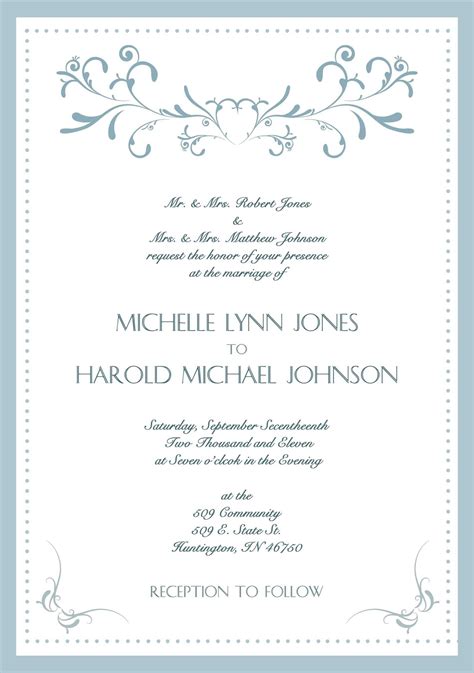 Lovely formal Wedding Invitation Wording | Sample wedding invitation wording, Wedding invitation ...