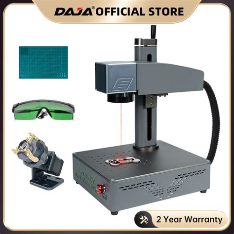 DAJA S4 Fiber Laser Marking Machine Metal Nameplate Engraver for Jewelry Stainless Steel ...