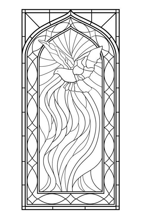 Stained Glass Coloring Pages for Adults - Best Coloring Pages For Kids | Stained glass patterns ...