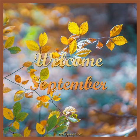 Welcome September Images for Instagram and Facebook – NYCDesign.co ...