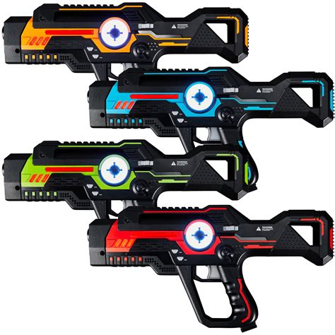 Best Choice Products Set of 4 Laser Tag Blasters, Infrared Toy Set Multiplayer Game for All Ages ...