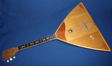 Russian balalaika musical instrument