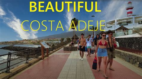 Costa Adeje Tenerife Spain 2024 🇪🇸 Beautiful Walking Tour in Canary ...