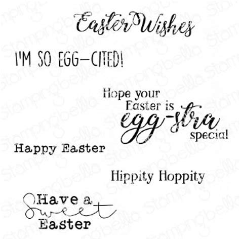 EASTER SENTIMENT SET RUBBER STAMPS-Stamping-Bella-2020-3-3-2