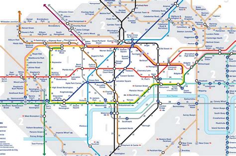 TfL has released the first official 'walk the Tube' map for London ...