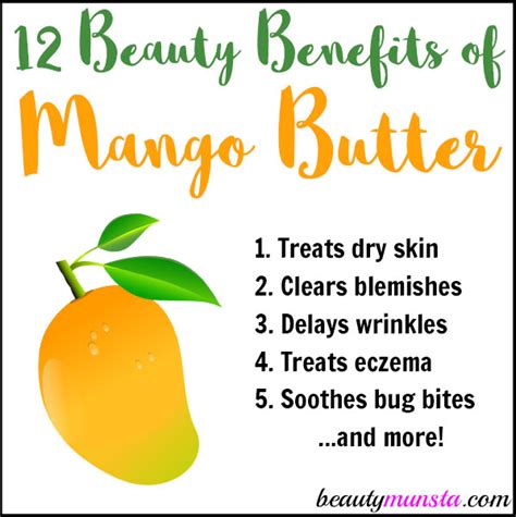 12 Magnificent Beauty Benefits of Mango Butter for Skin & Hair - beautymunsta - free natural ...