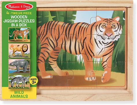 Wild Animals Puzzle Box - Timeless Toys Chicago
