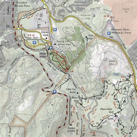 Henry Cowell State Park Map – Map Of California Coast Cities