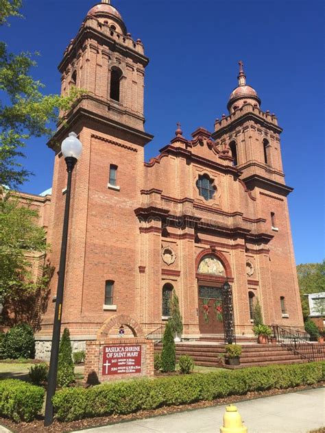 Basilica Shrine of Saint Mary Willimington North Carolina Nc Editorial ...