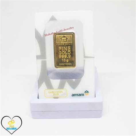 Jual Emas Batangan ANTAM Logam Mulia LM ANTAM 24 Karat Gold Bar Gold Fine Gold 10 gram di Lapak ...