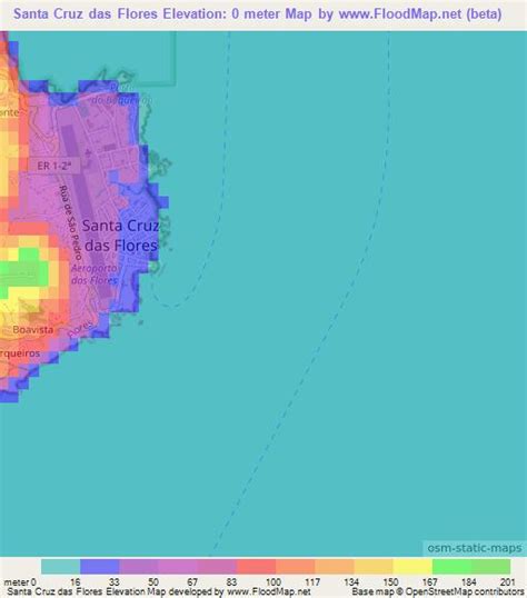 Elevation of Santa Cruz das Flores,Portugal Elevation Map, Topography, Contour