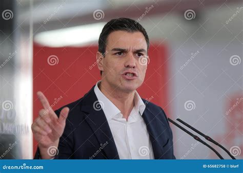 Pedro sanchez speech 019 editorial stock photo. Image of polls - 65682758