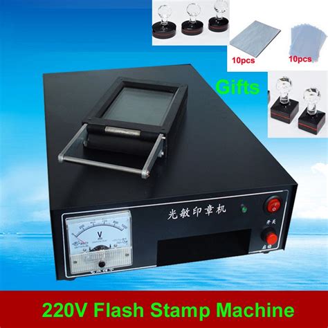 220V Photosensitive Portrait Flash Stamp Machine Kit Self-inking Stamping Making | eBay