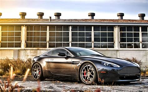 Black Aston Martin DB9 front side view wallpaper - Car wallpapers - #50029