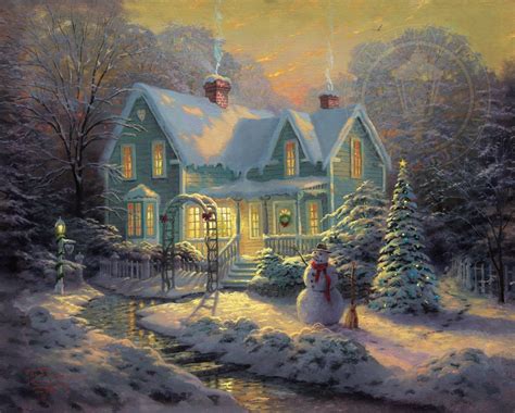 Blessings of Christmas – Limited Edition Canvas | Thomas Kinkade Studios