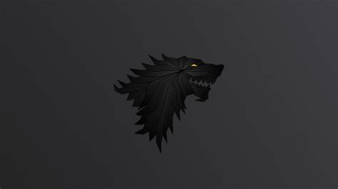 House stark sigil logo, Game of Thrones, wolf, logo HD wallpaper ...