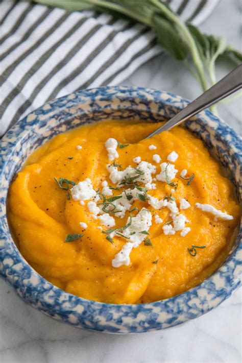 Recipe: Roasted Butternut Squash Purée with Goat Cheese | Kitchn