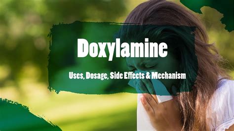 #doxylamine | Uses, Dosage, Side Effects & Mechanism | Unisom - YouTube