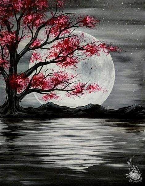 moon painting with a twist - Google Search, #Google #Moon #Painting #Search #twist | Moon ...