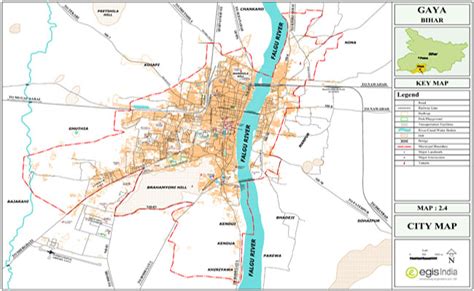 Gaya City Map - Gaya, Bihar PDF Download - Master Plans India