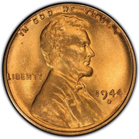 1944 Lincoln Wheat Pennies Values and Prices - Past Sales | CoinValues.com