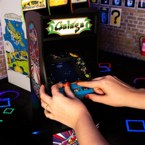 Official Galaga Quarter Size Arcade Cabinet - Crescent Geek