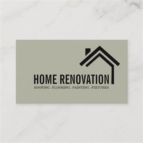 House Home Remodeling Renovation Construction Business Card | Zazzle | Construction business ...