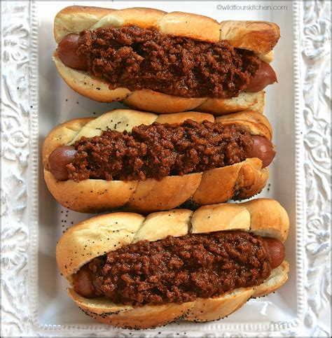 Chili Dog Chili Cheese Dogs! - Wildflour's Cottage Kitchen