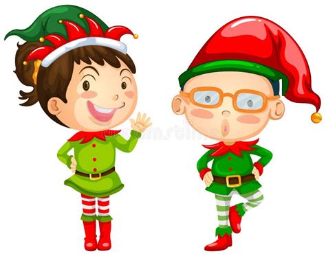 Two Christmas Elves Stock Illustrations – 168 Two Christmas Elves Stock Illustrations, Vectors ...