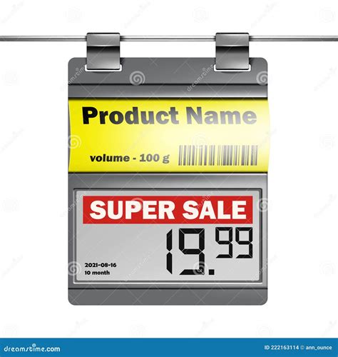 Electronic Shelf Label. E-paper Display For Supermarket Price Tags With ...