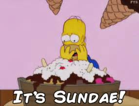 Its Sundae GIF - Sunday Icecream Homer - Discover & Share GIFs