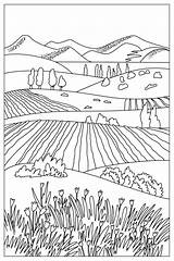 Valley Coloring Page sketch template