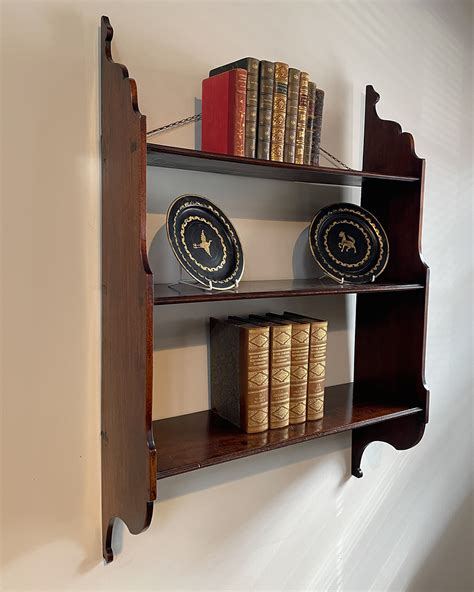 Antique wall shelves, 19th century shelves, mahogany wall shelves ...