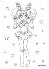 Free Printable Sailor Mini Moon Coloring Pages For Kids sketch template