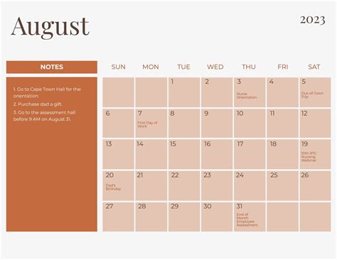 August 2023 Calendar Word - Get Calendar 2023 Update